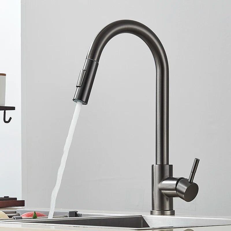 ALENARTWATER Sensor Kitchen Faucet With Pull Out Spray