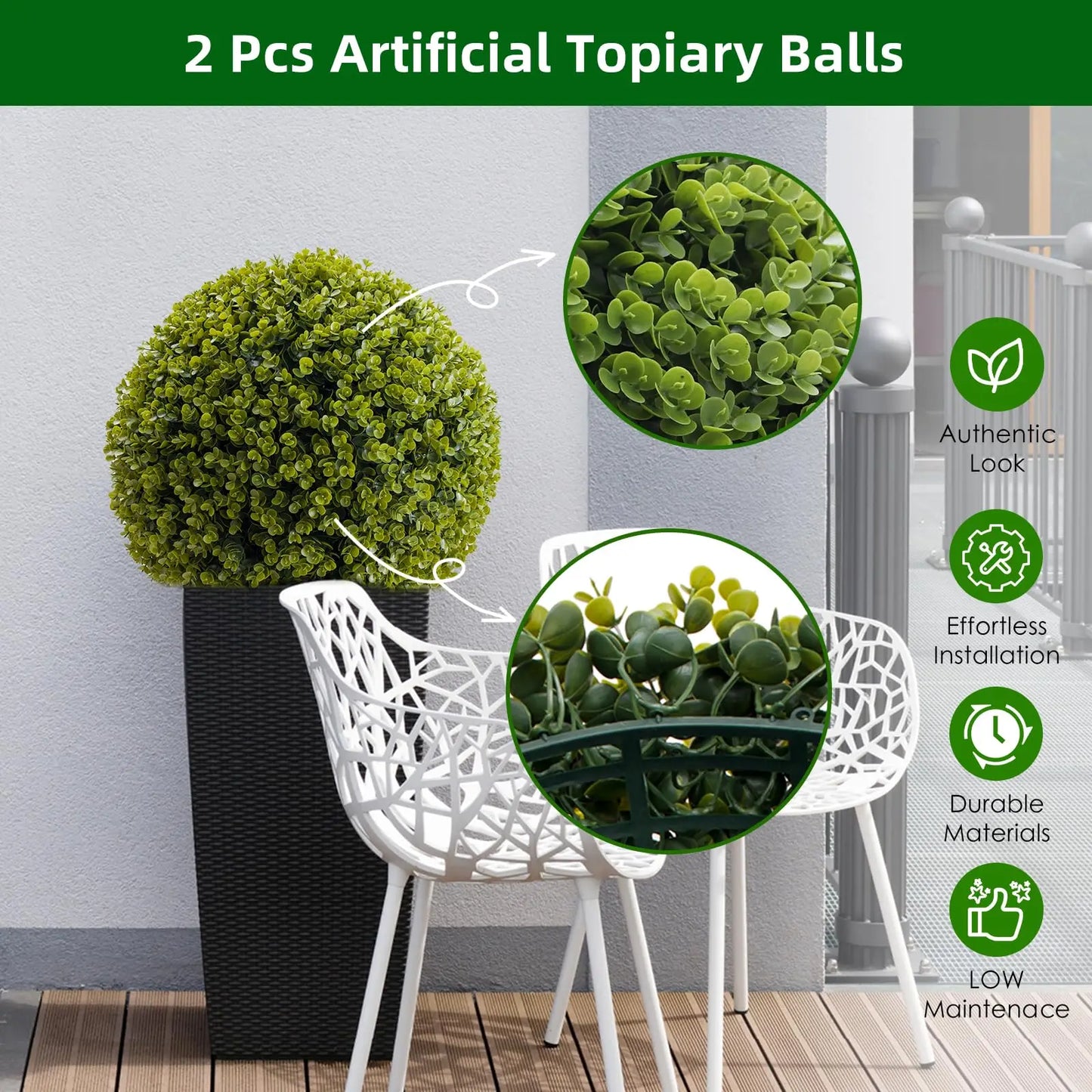 Studyset Outdoor Topiary Balls Set For Weddings And Home Decor