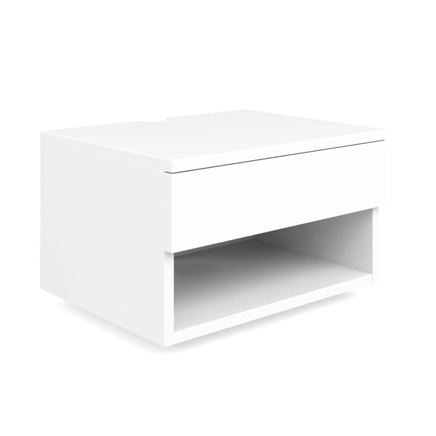 Wall Mounted Floating Nightstand With Drawer And Open Shelf 2-Pack