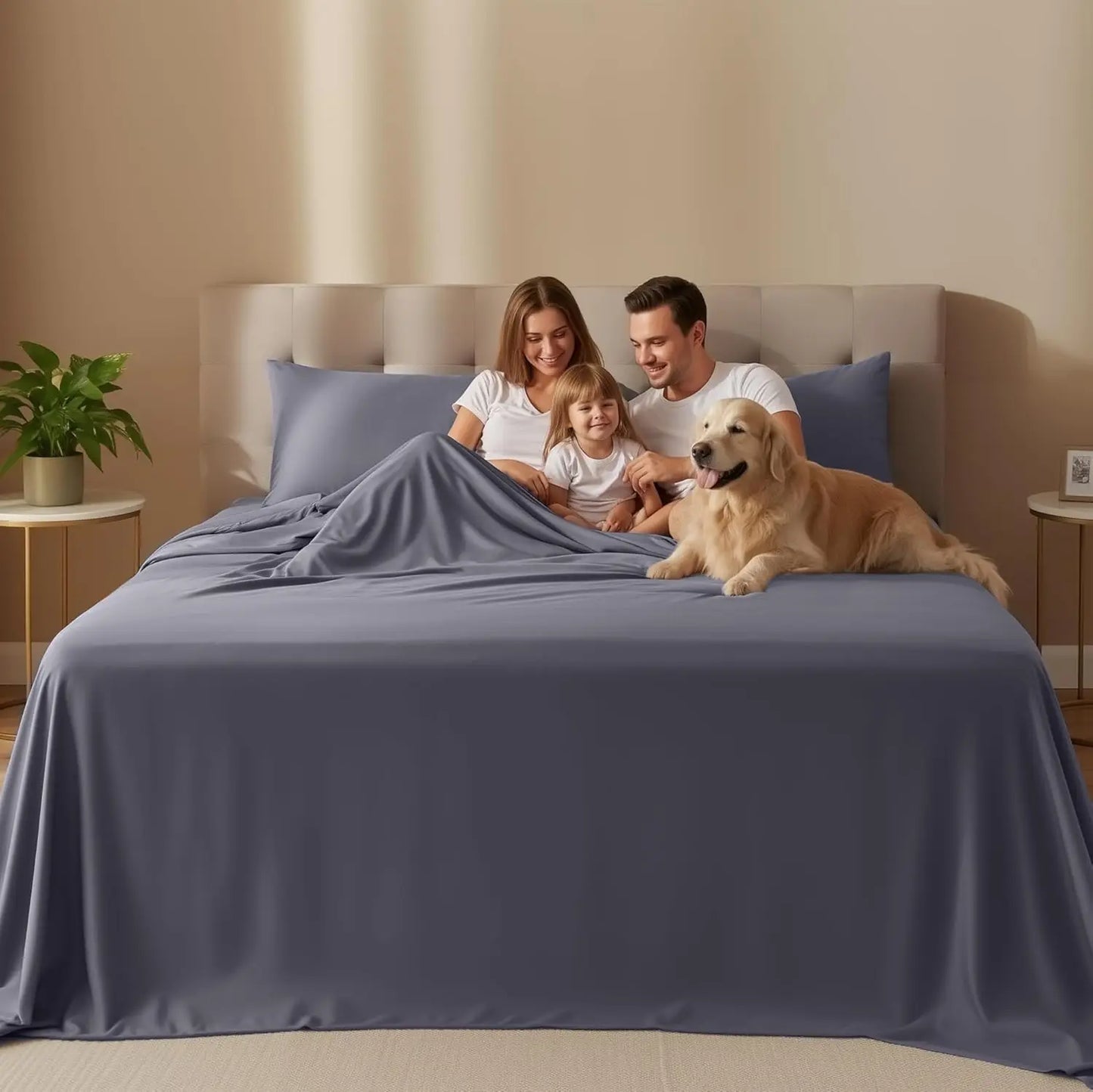 4 Piece Microfiber Sheet Set Soft Breathable Oeko Tex Certified