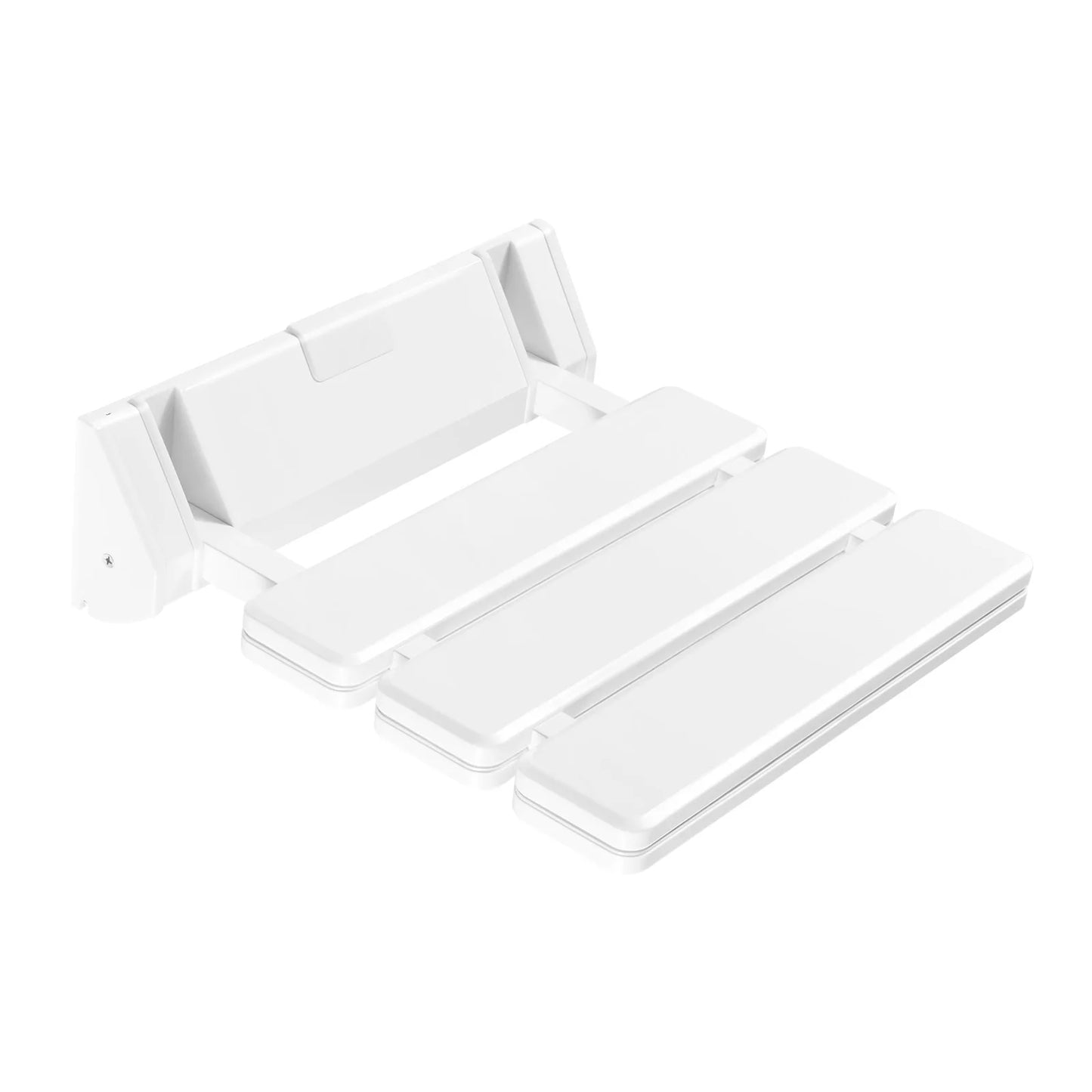 Wall Mounted Folding Shower Seat Non Slip White Bath Stool