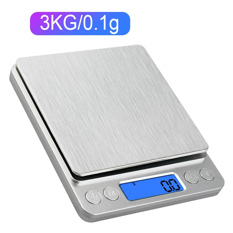 Digital Jewelry Scale 3kg 0.1g Portable Kitchen Scale