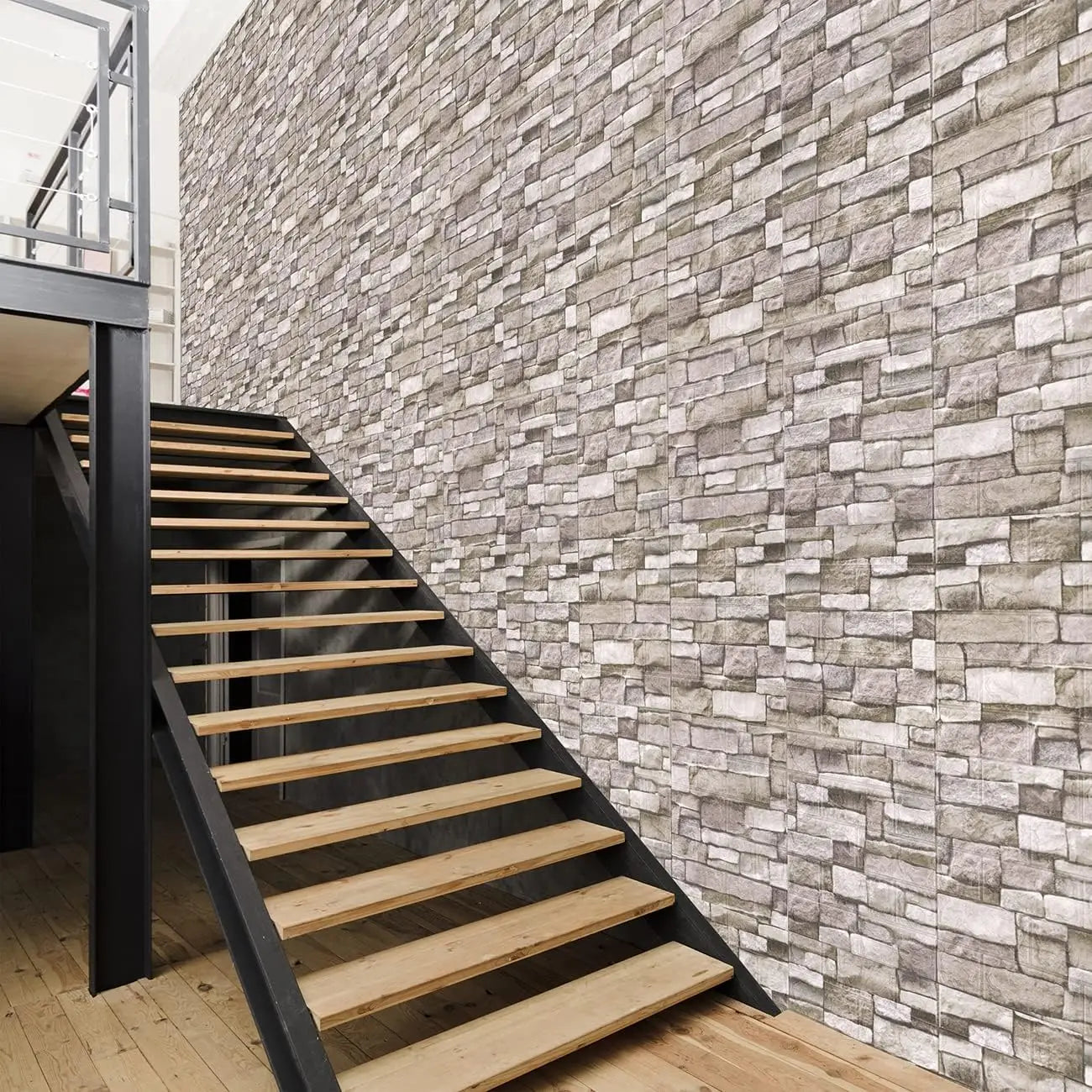 20PCS 3D Wall Panels Peel and Stick Foam 3D Brick Wallpaper Peel and Stick Faux Stone Wall Panel Self-Adhesive Wallpaper (20PCS,