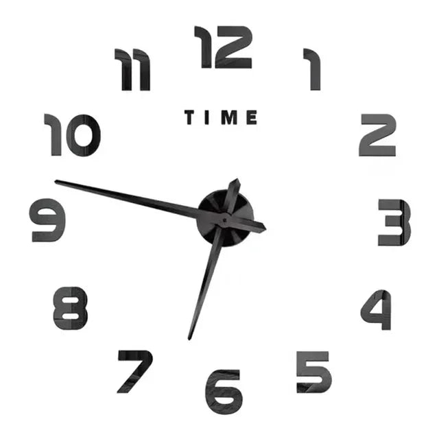 Modern Design Large Wall Clock Quartz DIY Kit Luminova Face