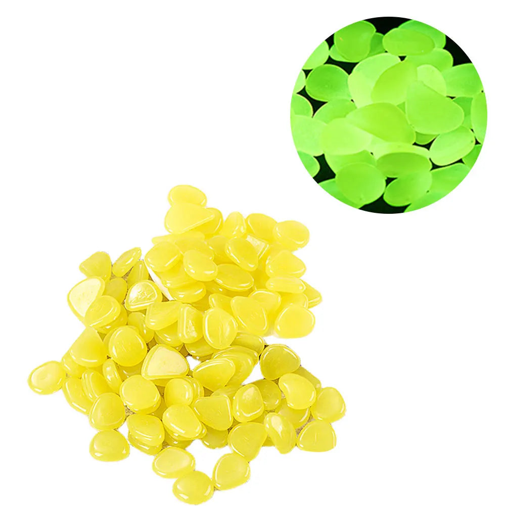APWIKOGER Glow In The Dark Garden Pebbles For Walkways