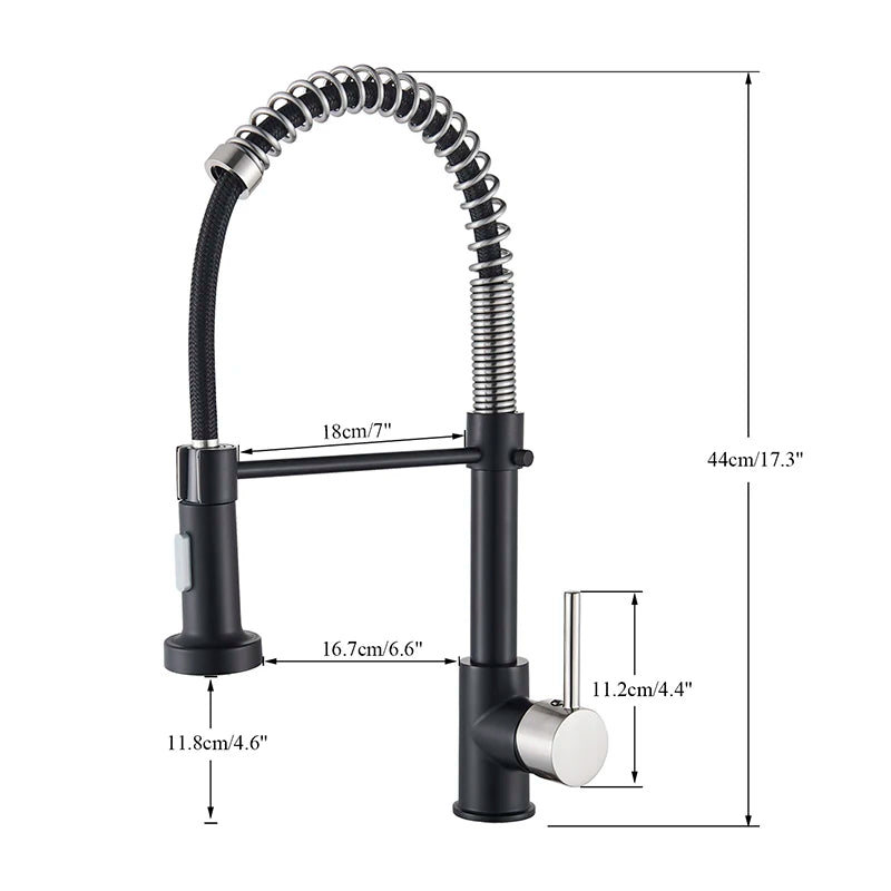 Senlesen Spring Pull Down Kitchen Faucet Hot Cold Water Mixer