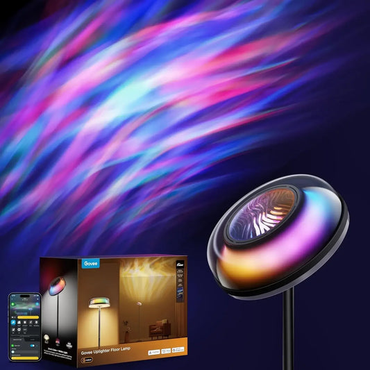 Govee Uplighter Floor Lamp RGBIC Ripple Projector Experience
