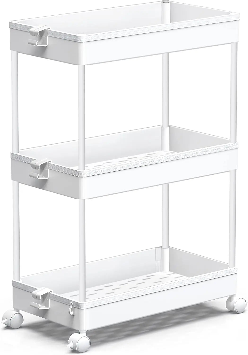 Rolling Storage Cart 3 Tier Organizer For Kitchen Office Bathroom