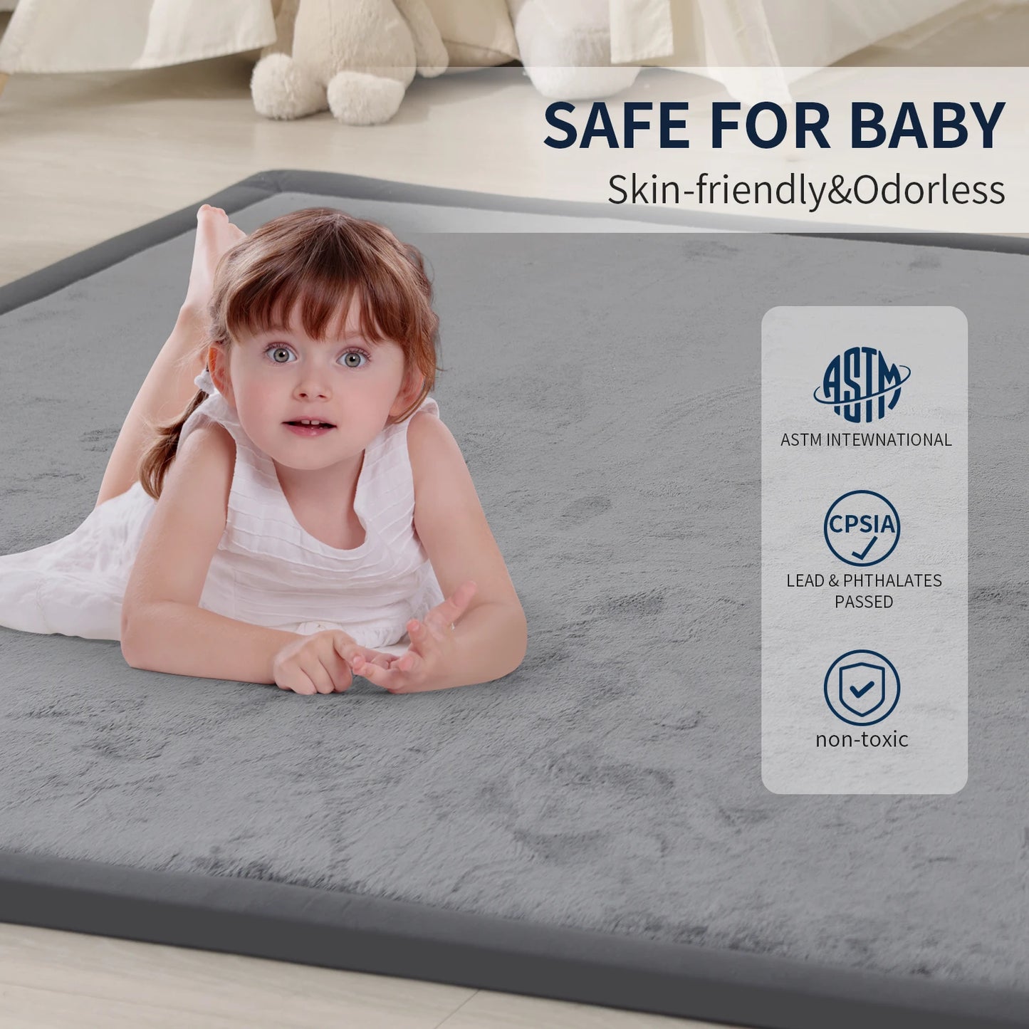 Huloo Sleep Non-Slip Tatami Baby Play Mat for Living Room