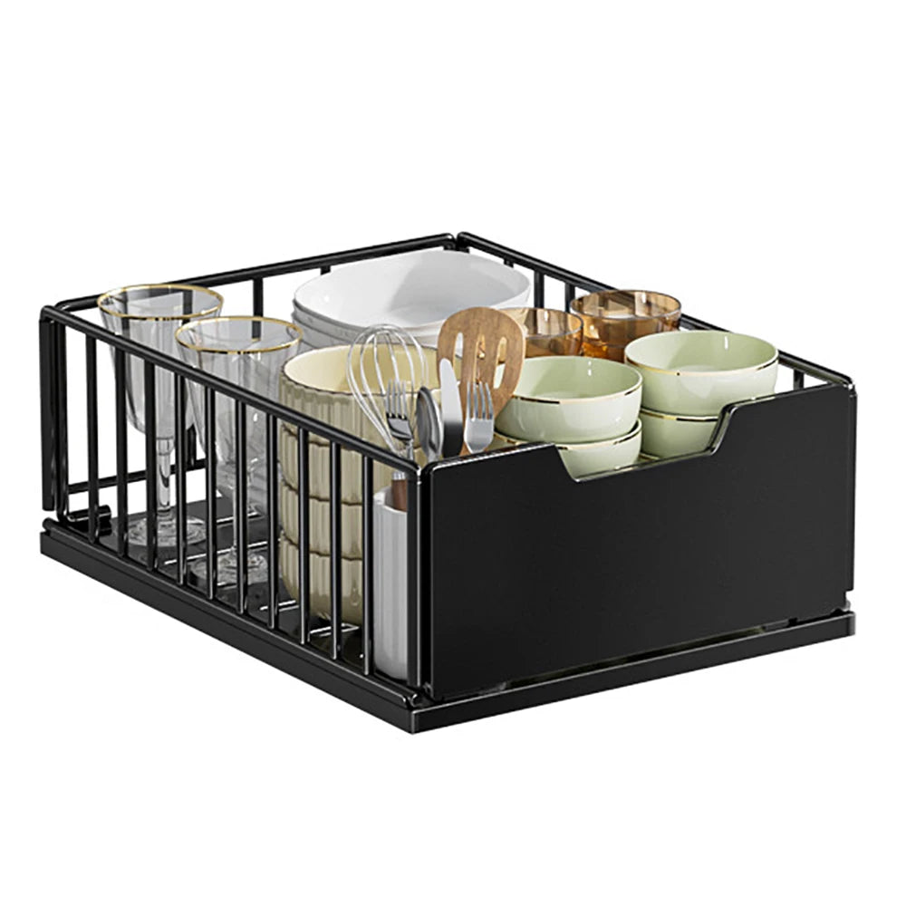 TWISTER.CK Pull Out Cabinet Organizer With Foldable Steel Drawers