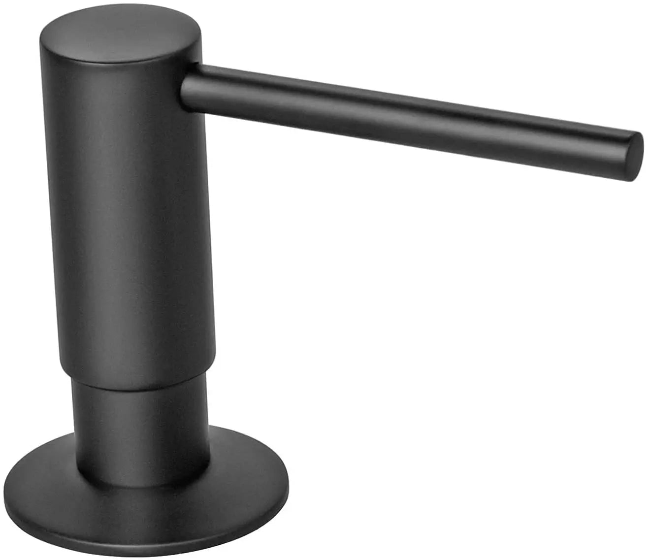 Samodra Black Liquid Soap Dispenser With Brass Pump Head